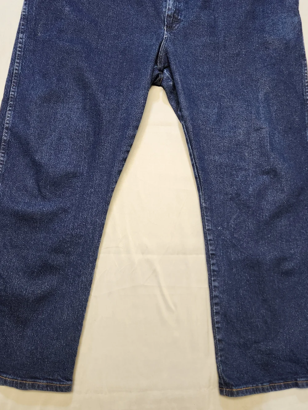 Wrangler Jeans Mens 48x30 Blue Dark Wash Cowboy Bootcut Big Tall Stretch Regular